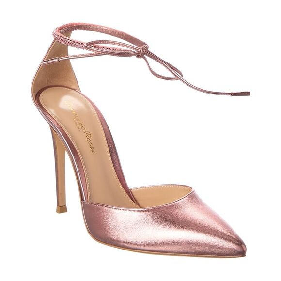 Gianvito Rossi Montecarlo D'orsay 105 Leather Pump Pink